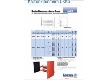 Čeľuste na balíky Durwen UKKS15 Kartonklamme: obrázok 1