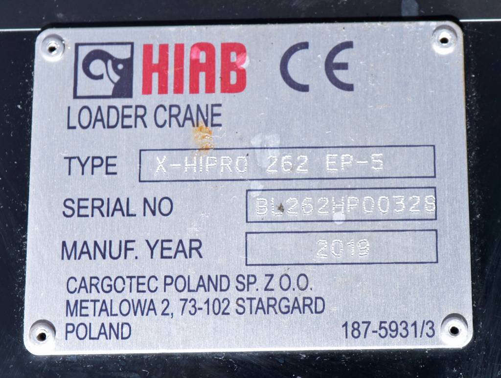 Hydraulická ruka pre Nákladné auto Hiab X-HIPRO 262 EP-5 CD: obrázok 7