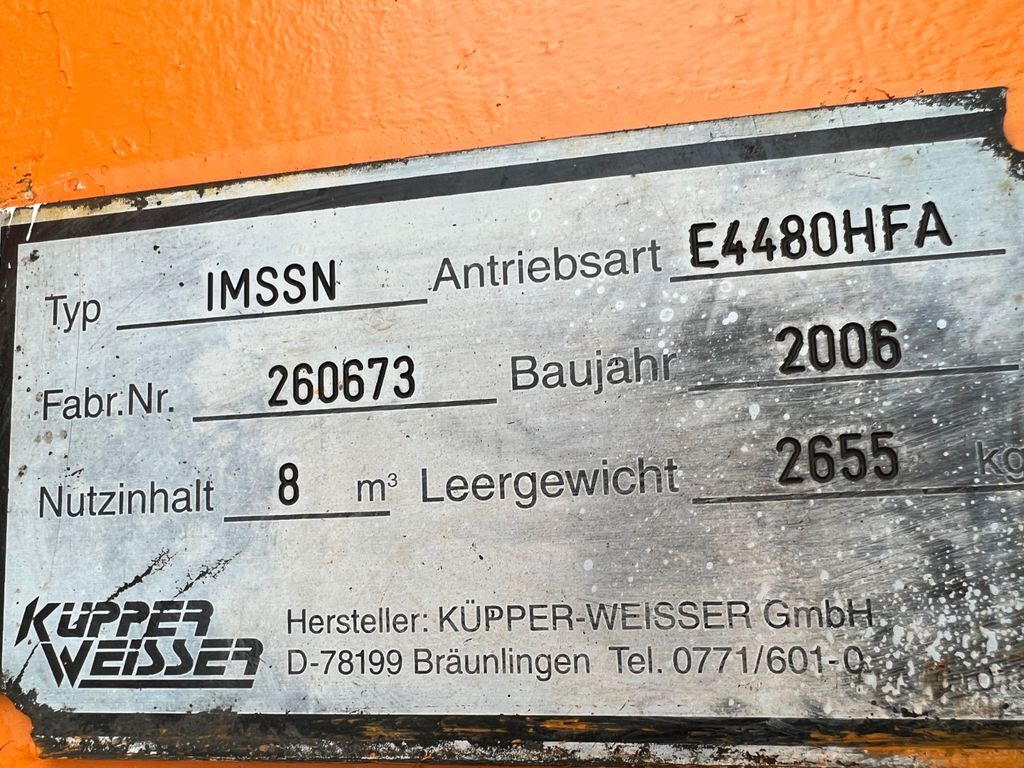 Rozmetač piesku/ Soli pre Komunálne/ Špeciálne stroje Küpper Weisser Salzstreuer IMSSN E 4480 HFA: obrázok 6