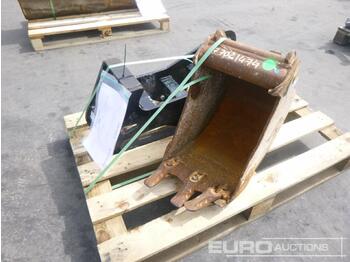  12" Digging Bucket + Loading Hook, ARDEN to suit 2-4 Ton Excavator - Lyžica