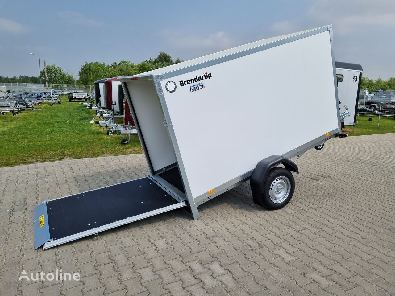 Nový Príves skriňové Brenderup Cargo CD260UB kontener fourgon box trailer 750 kg GVW ramp: obrázok 25