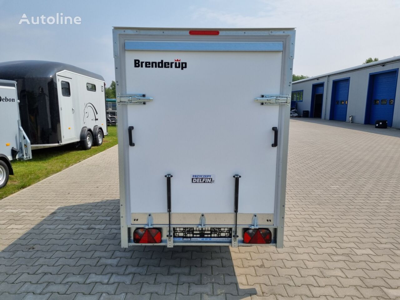 Nový Príves skriňové Brenderup Cargo CD260UB kontener fourgon box trailer 750 kg GVW ramp: obrázok 8