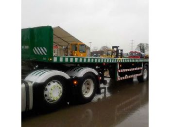  Broshuis Tri Axle Extendable Flat Bed Trailer - Plachtový príves