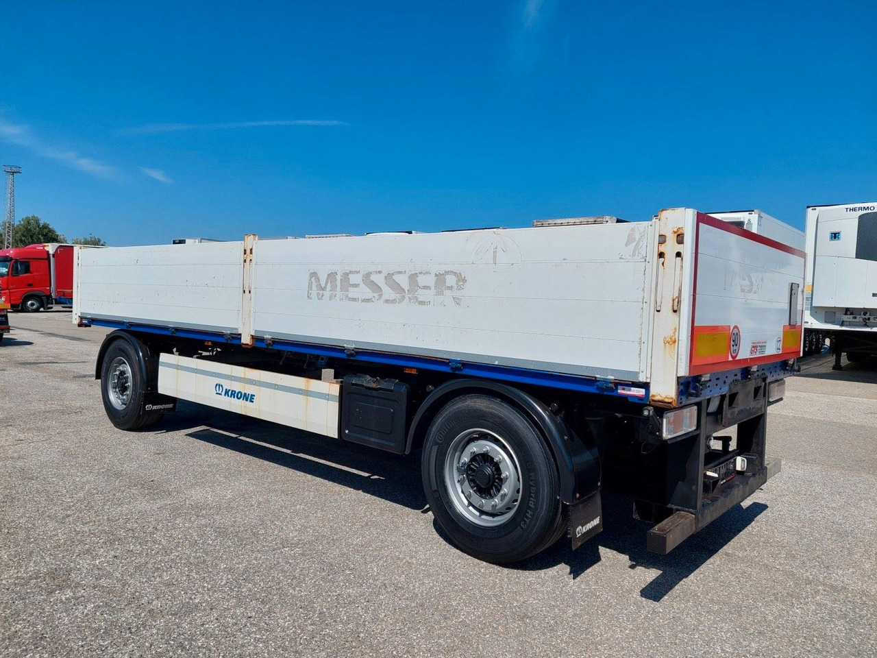 Plošinový/ Valníkový príves Krone AZW 18 Baustoffanhänger