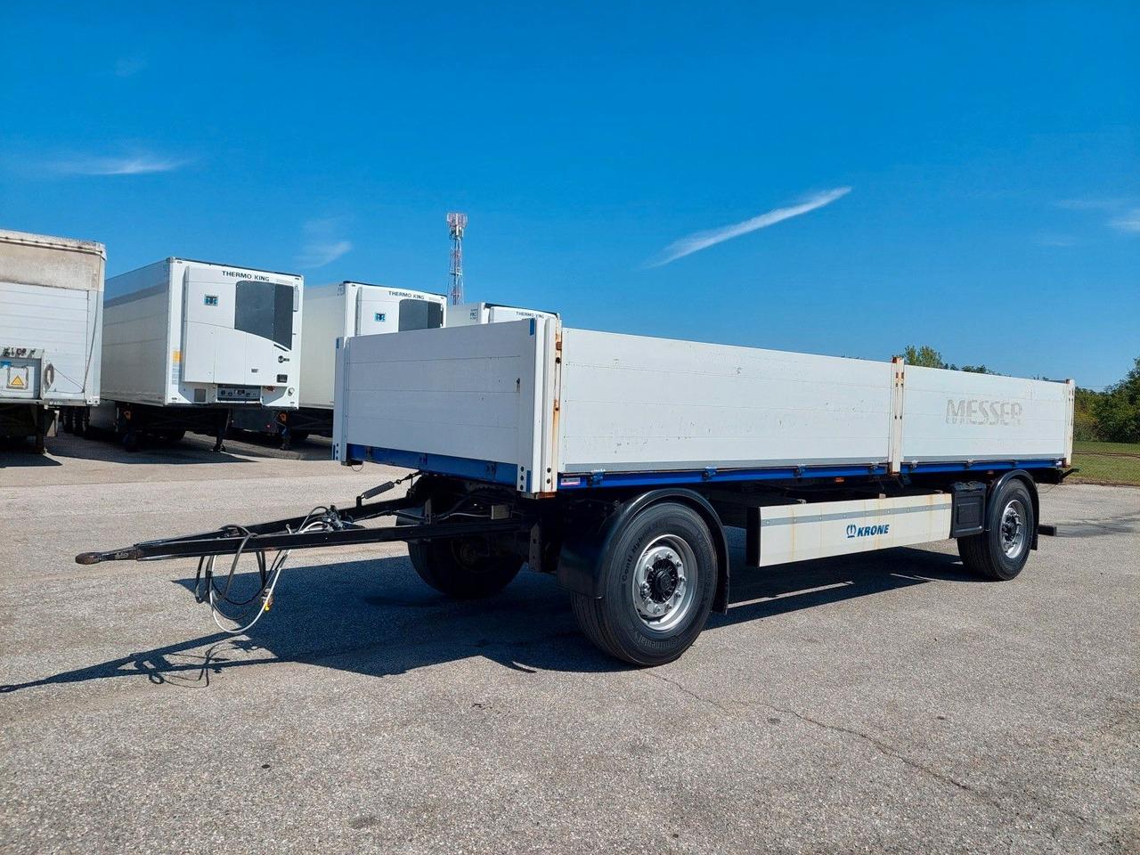 Plošinový/ Valníkový príves Krone AZW 18 Baustoffanhänger