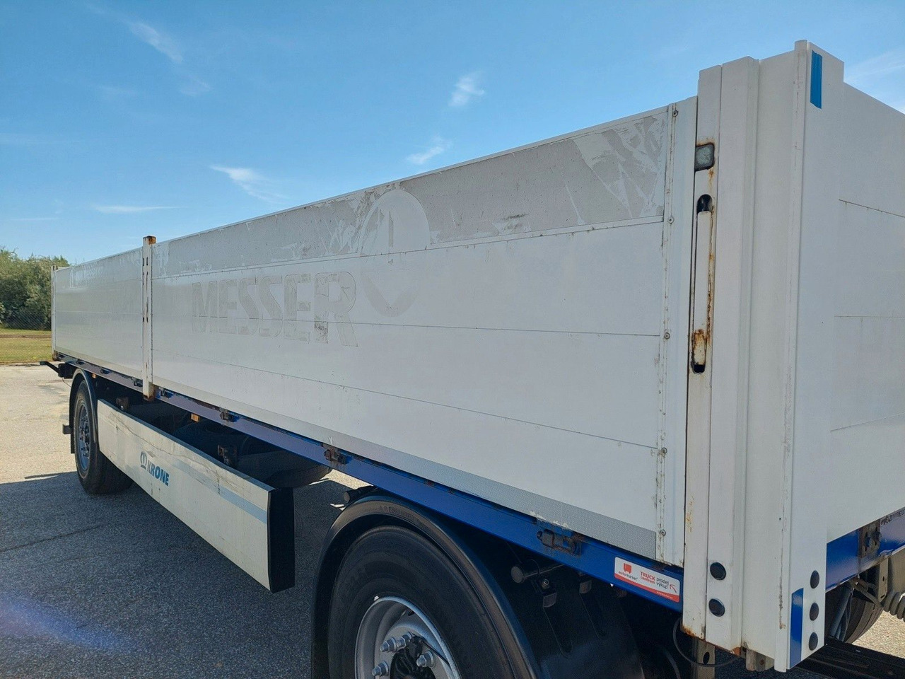 Plošinový/ Valníkový príves Krone AZW 18 Baustoffanhänger