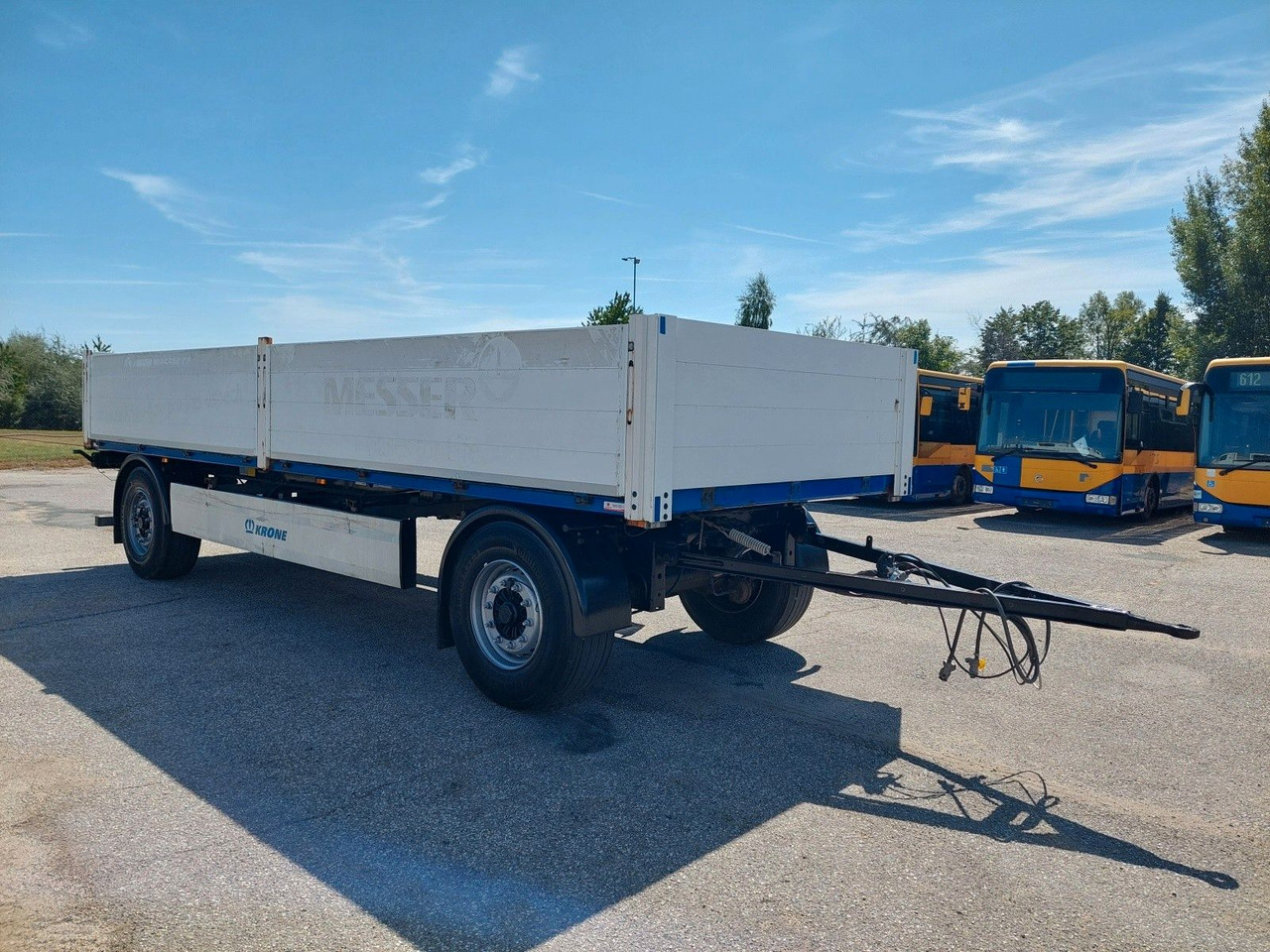 Plošinový/ Valníkový príves Krone AZW 18 Baustoffanhänger