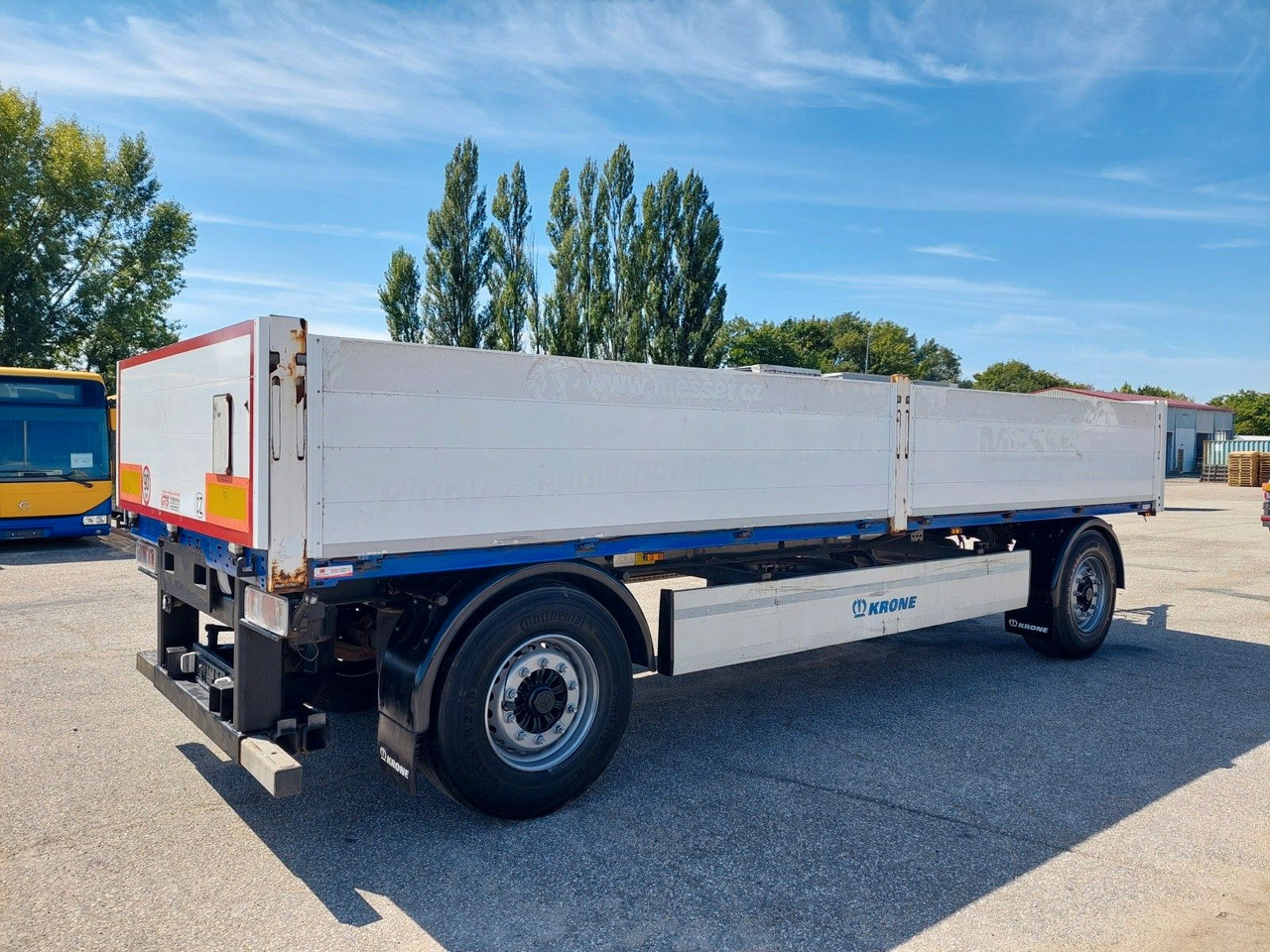 Plošinový/ Valníkový príves Krone AZW 18 Baustoffanhänger