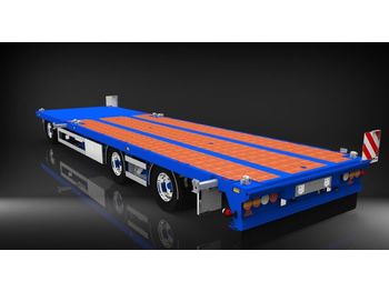 HRD 3 axle Achs light trailer drawbar ext tele  - Príves podvalník