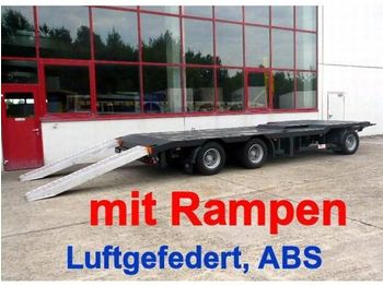 Meusburger 3 Achs Abstetzmuldenanhänger mit Rampen - Príves podvalník