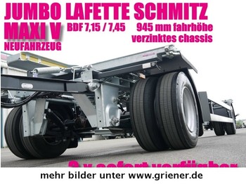 Schmitz AWF 18 MAXI V / 945 mm höhe LAFETTE /zwillingsb. - Príves preprava kontajnerov/ Výmenná nadstavba