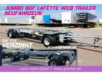 Web-Trailer JUMBO / MAXI BDF 7,15/7,45 LAFETTE 960 mm höhe  - Príves preprava kontajnerov/ Výmenná nadstavba