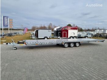 Wiola L35G85 8.5m long trailer for transport of 2 cars with 3 axles - príves prepravník áut