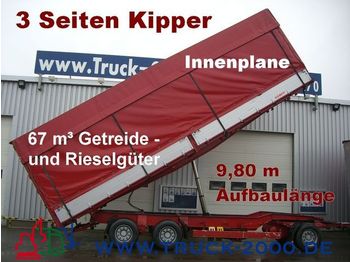 KEMPF 3-Seiten Getreidekipper 67m³   9.80m Aufbaulänge - Príves skriňové
