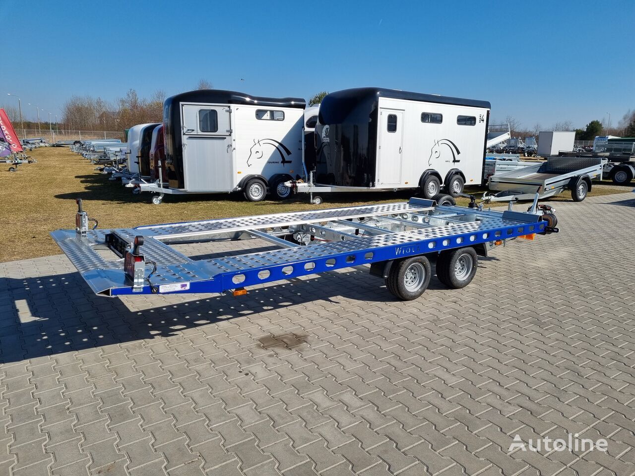 Nový Príves prepravník áut Wiola L27G45P car trailer 2.7t GVW hydraulic lifting 400x204 cm: obrázok 3