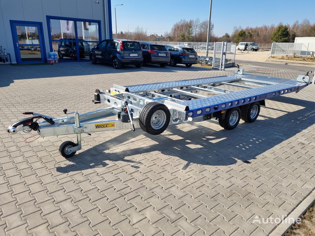Nový Príves prepravník áut Wiola L27G45P car trailer 2.7t GVW hydraulic lifting 400x204 cm: obrázok 8
