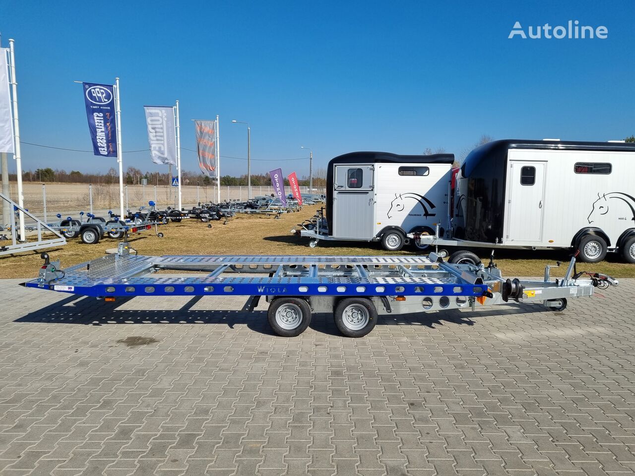 Nový Príves prepravník áut Wiola L27G45P car trailer 2.7t GVW hydraulic lifting 400x204 cm: obrázok 2
