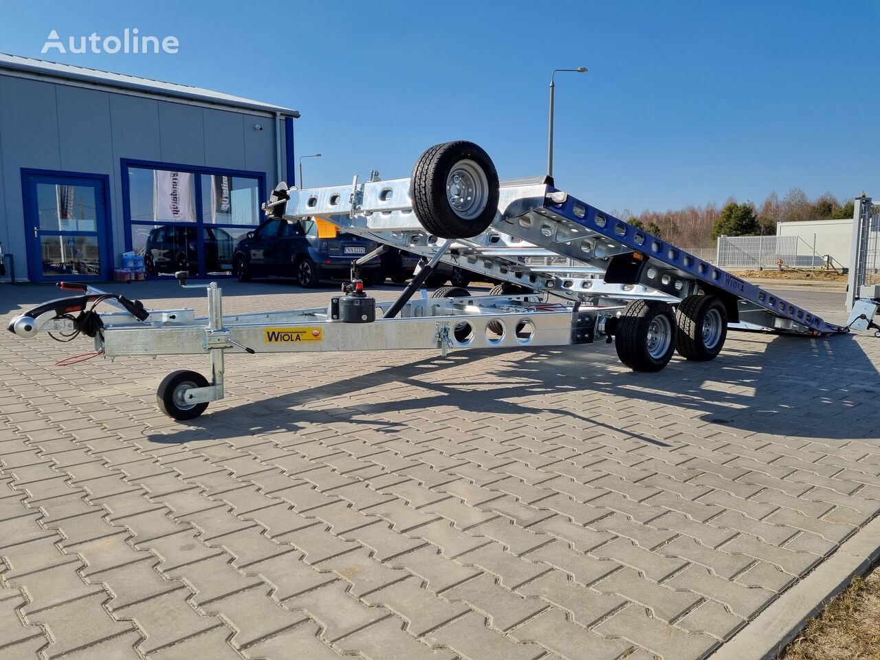 Nový Príves prepravník áut Wiola L27G45P car trailer 2.7t GVW hydraulic lifting 400x204 cm: obrázok 24