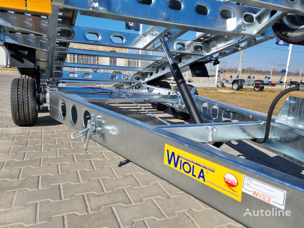 Nový Príves prepravník áut Wiola L27G45P car trailer 2.7t GVW hydraulic lifting 400x204 cm: obrázok 16