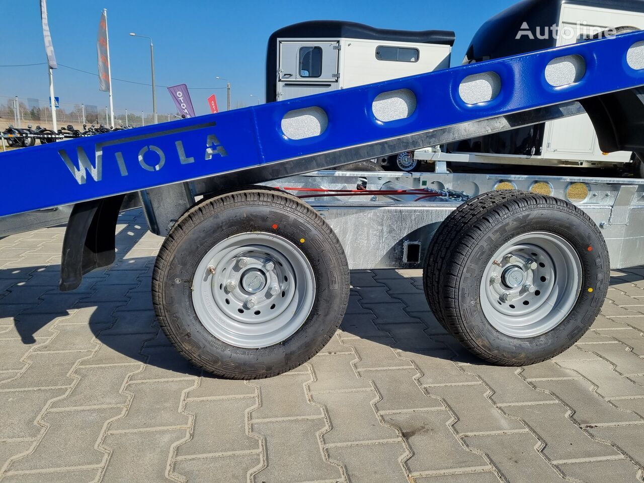 Nový Príves prepravník áut Wiola L27G45P car trailer 2.7t GVW hydraulic lifting 400x204 cm: obrázok 25