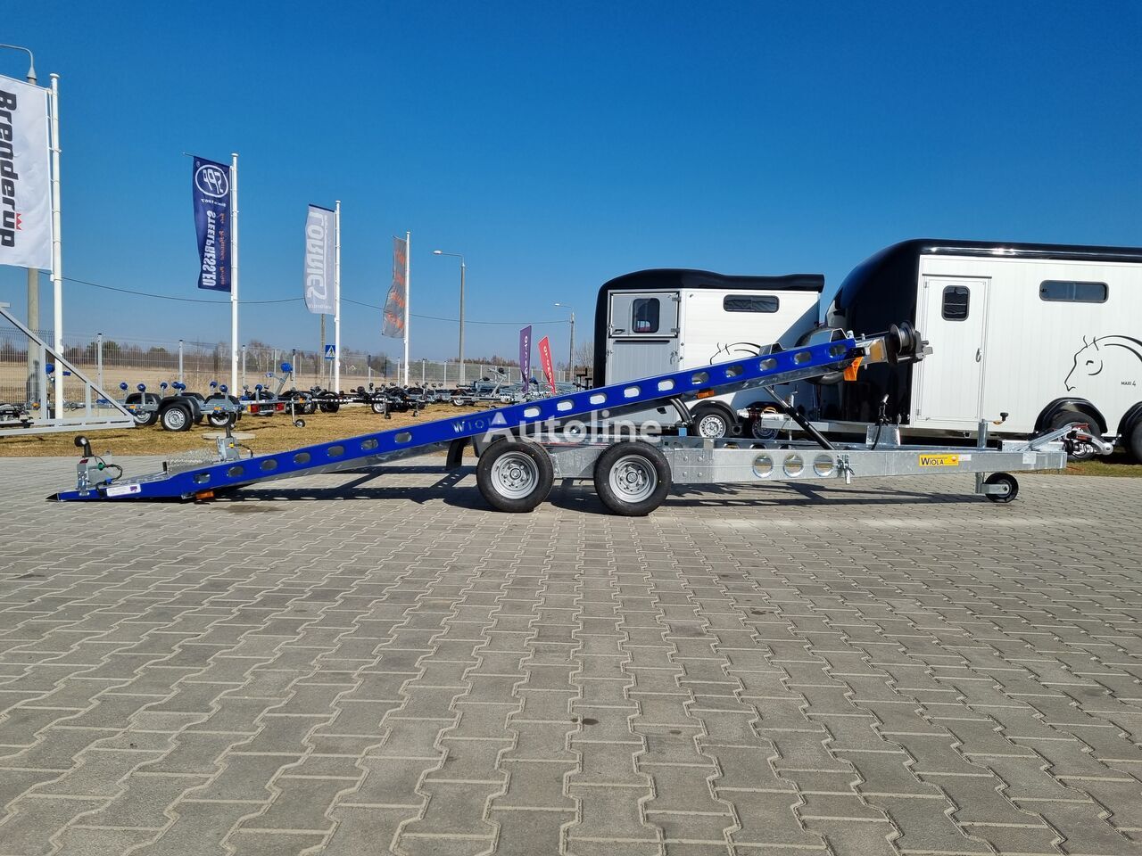 Nový Príves prepravník áut Wiola L27G45P car trailer 2.7t GVW hydraulic lifting 400x204 cm: obrázok 17