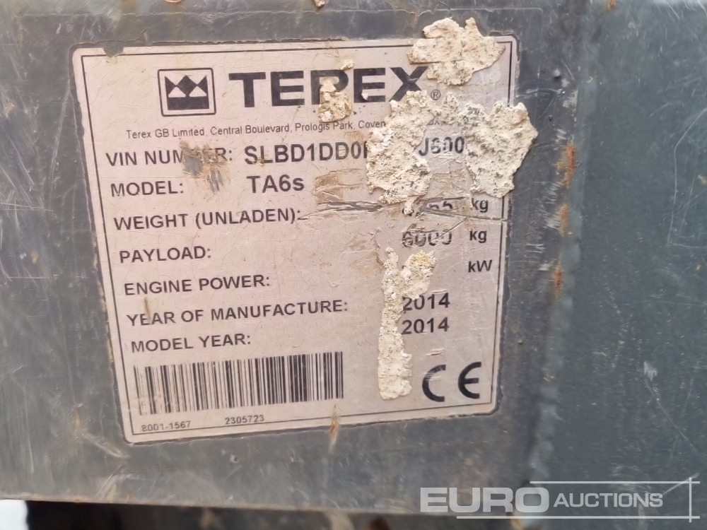 Mini damper 2014 Terex TA6S: obrázok 39