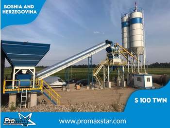 PROMAX Stationary Concrete Batching Plant S100-TWN (100m3/h) - Betonáreň