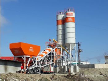 Plusmix 100 m³/hour Mobile Concrete Batching Plant - BETONYY ZAVOD - CEN - Betonáreň