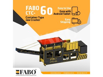 Nový Mobilný drvič FABO CTC-60 CONTAINER TYPE JAW CRUSHER: obrázok 1