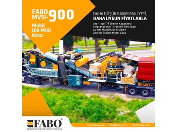 Nový Mobilný drvič FABO MVSI 900 MOBILE VERTICAL SHAFT IMPACT CRUSHING SCREENING PLANT: obrázok 1