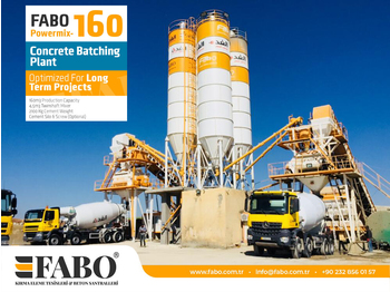 Nový Betonáreň FABO POWERMIX-160 STATIONARY CONCRETE BATCHING PLANT: obrázok 1