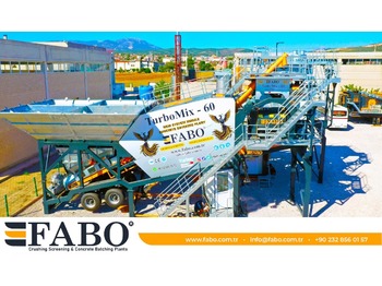Nový Betonáreň FABO TURBOMIX-60 MOBILE CONCRETE PLANT HIGH QUALITY: obrázok 1