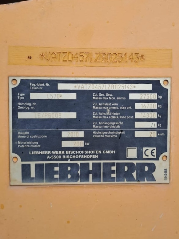 Kolesový nakladač LIEBHERR L576: obrázok 6