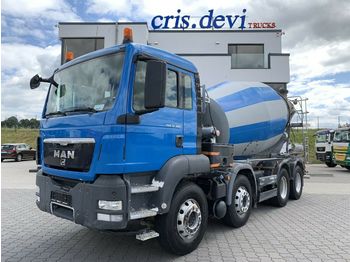 Miešačka na betón MAN TGS 32.360 8x4 Liebherr 9 cbm