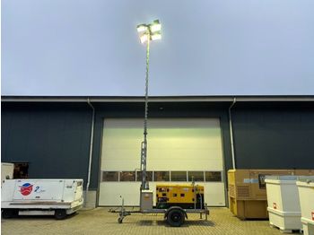 Osvetľovacia veža Atlas Copco QAS 14 Yanmar Mecc Alte Spa 16 kVA Supersilent mobiele lichtmast generatorset light tower