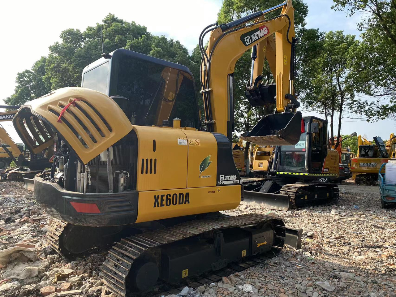 Pásové rýpadlo Sell China excavator XCMG XE60DA mini excavator Euro 3: obrázok 10
