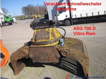 Stavebné zariadenia CAT Vibro Ram ASG 700 D Sortiergreifer Verachtert CW