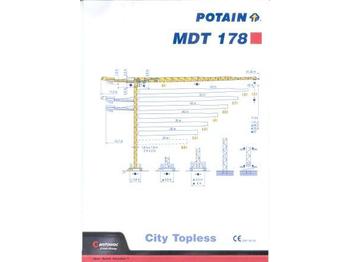 Potain MDT 178 - Vežový žeriav