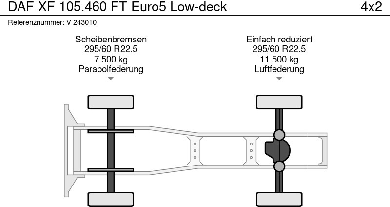Ťahač DAF XF 105.460 FT Euro5 Low-deck: obrázok 11