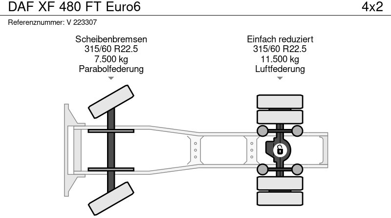 Ťahač DAF XF 480 FT Euro6: obrázok 12