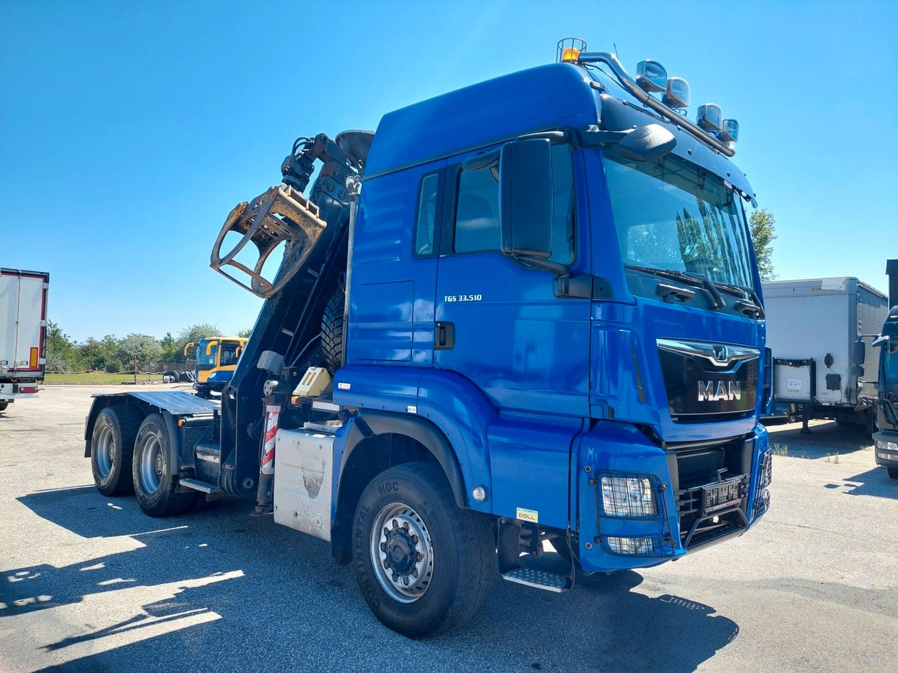 Ťahač MAN TG3 33.510 6X6 BL KRAN LANGHOLZ Kesla 2117ZT94