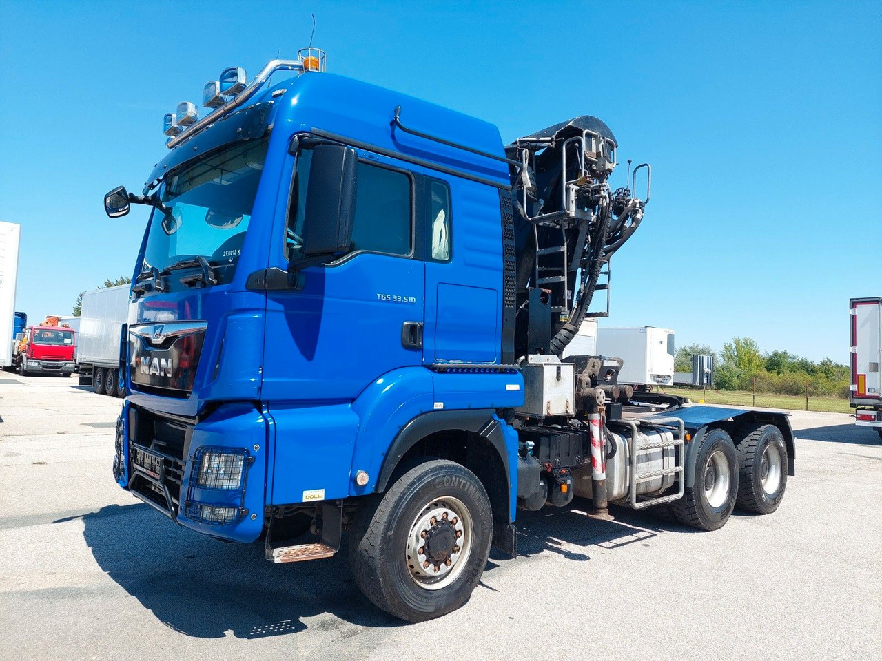 Ťahač MAN TG3 33.510 6X6 BL KRAN LANGHOLZ Kesla 2117ZT94