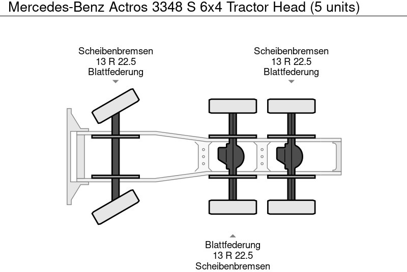 Nový Ťahač Mercedes-Benz Actros 3348 S 6x4 Tractor Head (5 units): obrázok 15