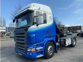 Ťahač Scania R420 4X2 MANUAL RETARDER + HIAB 155-4 MET REMOTE