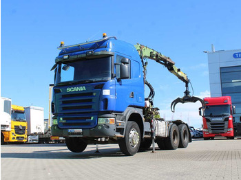 Ťahač  Scania R420, 6x4, EURO 3, HYDRAULIC ARM LOGLIFT F135ZT94A, LIGHTS