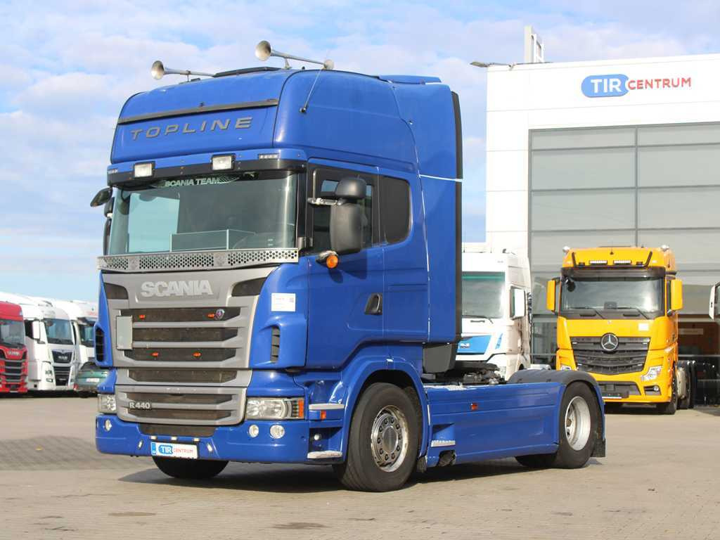 Ťahač Scania R440, EURO 5, RETARDER, INDEPENDENT AIR CONDITIONING, DUAL-CIRCUIT HYDRAULICS