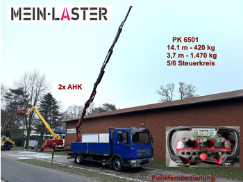 MAN TGL 8.210 Palfinger PK 6501 14m 440kg, 5+6 St. F  - Valníkový/ Plošinový nákladný automobil: obrázok 1