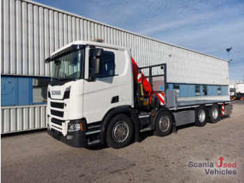 SCANIA R 500 B8x4NB E6 Palfinger PK 34002-SH E - Valníkový/ Plošinový nákladný automobil: obrázok 1