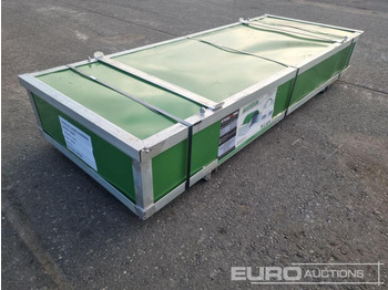 Unused 6m x 6m PVC Container Shelter in White - Obytný kontajner: obrázok 1