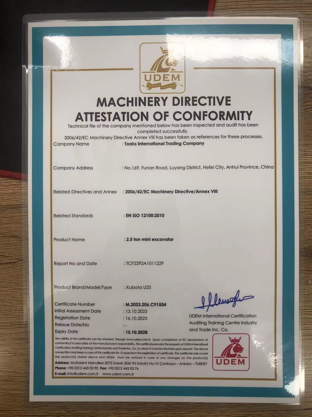 Toaks International Trading Company - Stavebné stroje - Euro 2, 2-osý undefined: obrázok 25